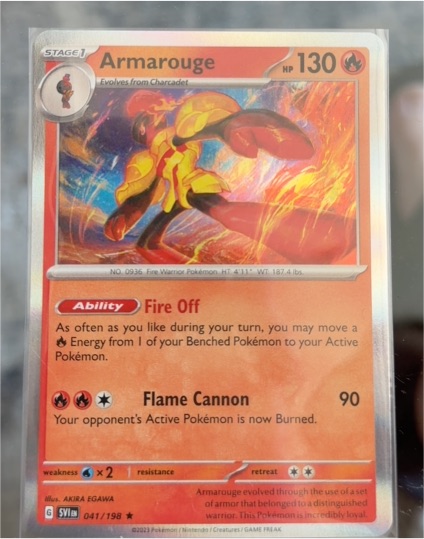2023 Pokémon Scarlet & Violet #041 Armarouge — front