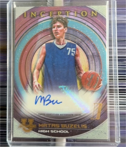 2022-23 Bowman Inception University Autographs #BIA-MB Matas Buzelis — front