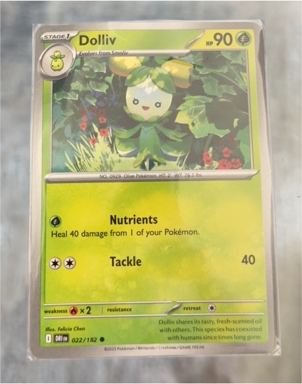 2025 Pokemon SV10: Destined Rivals #022 Dolliv — front