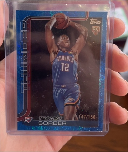 2025-26 Topps #215 Thomas Sorber — front