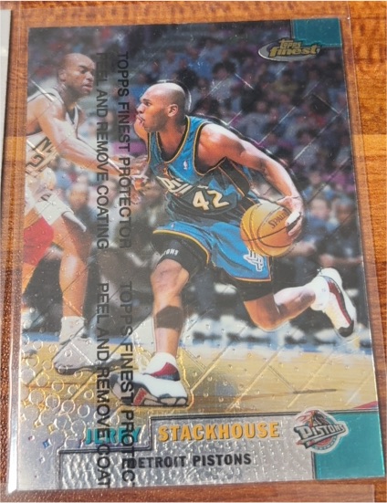 1999-00 Topps Finest #249 Jerry Stackhouse — front