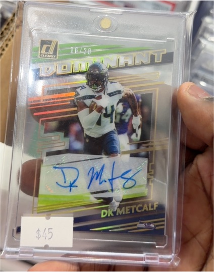 2021 Donruss Clearly Dominant #16 DK Metcalf — front