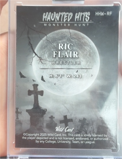 2025 Wild Card Haunted Hits Monster Hunt #HHW-RF Ric Flair — front