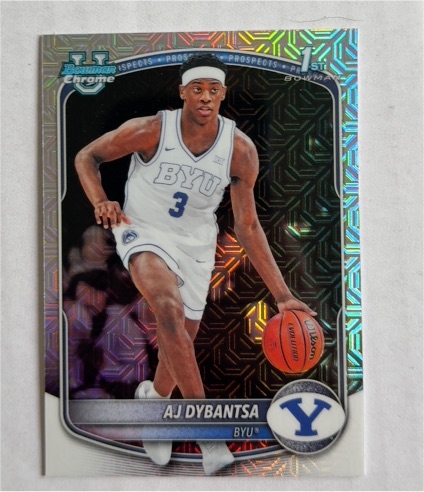 2025-26 Bowman Chrome #BCP-1 AJ Dybantsa — front