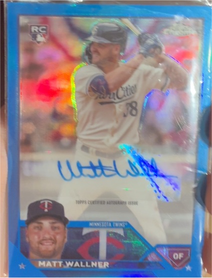 2023 Topps Chrome Update #AC-MW Matt Wallner — front