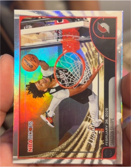 2025-26 Topps NBA Hoops #267 Shaedon Sharpe Highlights — front