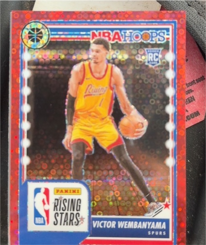 2023-24 Panini NBA Hoops Premium Stock #282 Victor Wembanyama Rising Stars RC — front