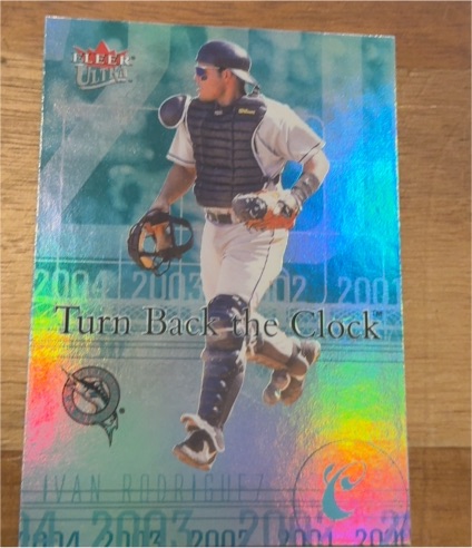 2004 Fleer Ultra Turn Back the Clock #14TBC Ivan Rodriguez — front