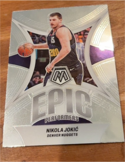 2023-24 Panini Mosaic #15 Nikola Jokic Epic Performers — front