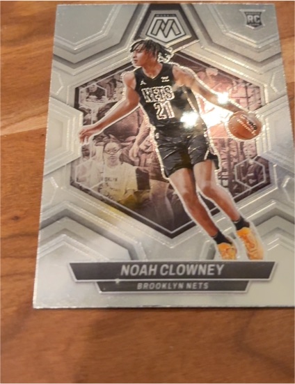 2023-24 Panini Mosaic #250 Noah Clowney Rookie RC Brooklyn Nets — front