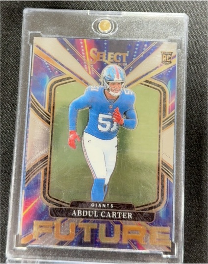2025 Panini Select #18 Abdul Carter Future RC New York Giants — front