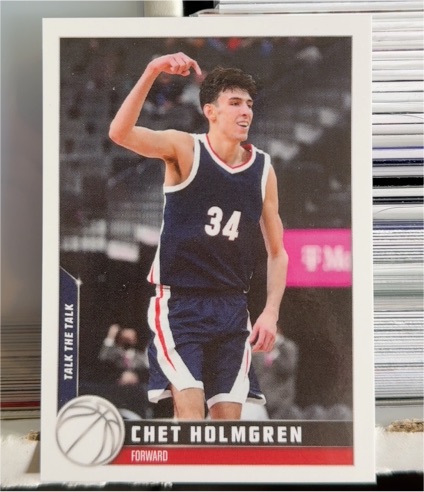 2022 Topps X Chet Holmgren #13 Talk the Talk — front