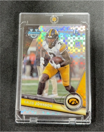 2023 Bowman University Chrome #61 Kaleb Johnson — front