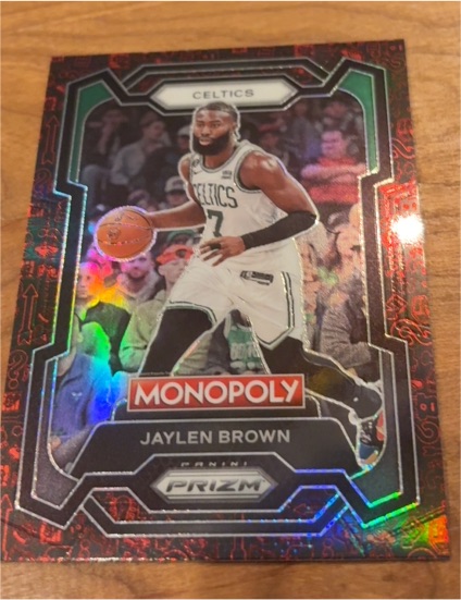2023-24 Panini Prizm Monopoly #8 Jaylen Brown — front