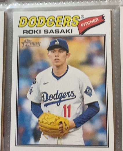 2026 Topps Heritage #39 Roki Sasaki — front