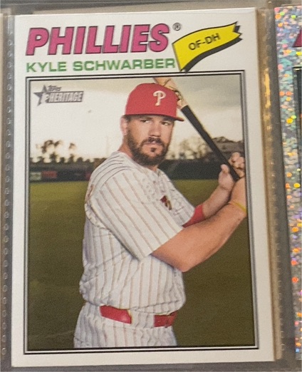 2026 Topps Heritage #159 Kyle Schwarber — front