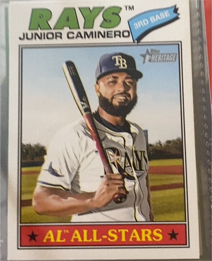 2026 Topps Heritage #380 Junior Caminero — front