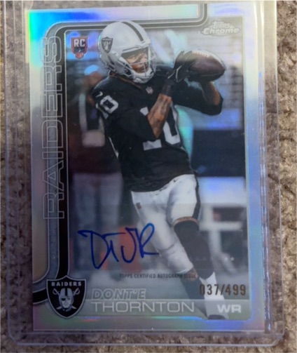 2025 Topps Chrome #254 Dont'e Thornton — front