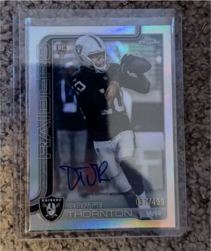 2025 Topps Chrome #254 Dont'e Thornton — front