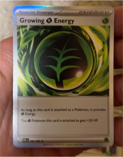 2022 Pokémon Perfect Order #086 Growing Grass Energy — front