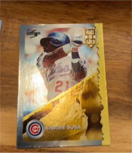 1995 Score Hall of Gold #HG31 Sammy Sosa — front