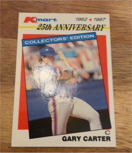 1987 Topps Kmart 25th Anniversary #25 Gary Carter — front
