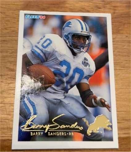 1994 Fleer #160 Barry Sanders — front