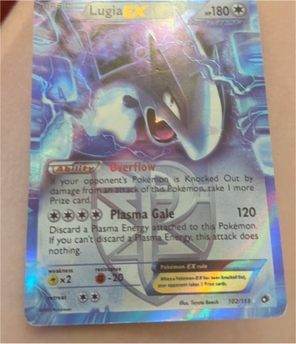 2013 Pokémon Legendary Treasures #102 Lugia EX — front