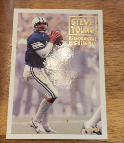 1993 Fleer #2 Steve Young Performance Highlights — front