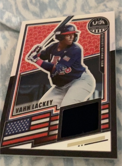 2026 Panini Stars & Stripes Prizm USA Baseball #USA-VL Vahn Lackey — front