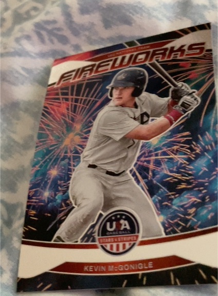 2026 Panini USA Baseball Stars & Stripes Fireworks #5 Kevin McGonigle — front
