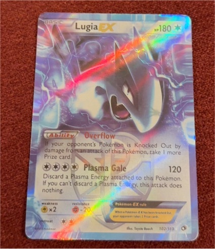 2013 Pokémon Legendary Treasures #102 Lugia EX — front