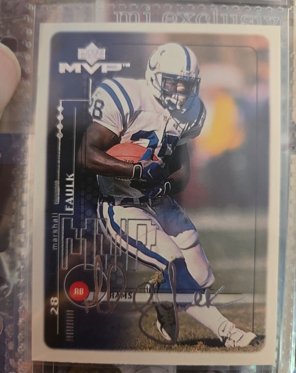 1999 Upper Deck MVP #77 Marshall Faulk — front