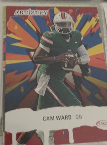2025 Sage Artistry #3 Cam Ward — front