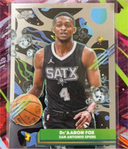 2025-26 Topps Cosmic Chrome #123 De'Aaron Fox — front