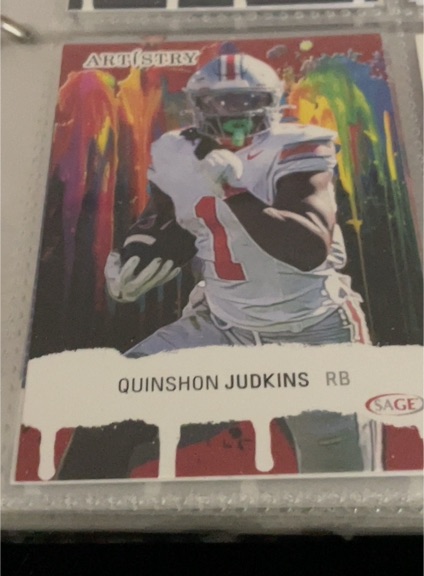 2025 SAGE Artistry #14 Quinshon Judkins — front