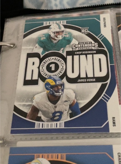 2024 Panini Contenders Round Numbers #6 Chop Robinson / Jared Verse — front
