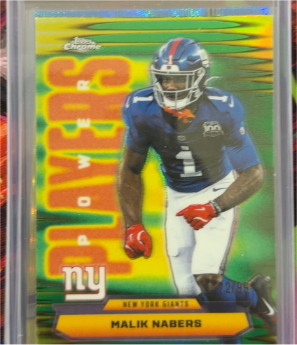2025 Topps Chrome Power Players #PP-25 Malik Nabers — front