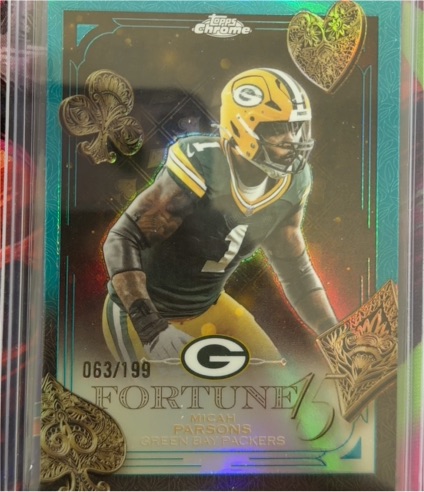 2025 Topps Chrome Fortune 15 #F15-11 Micah Parsons — front