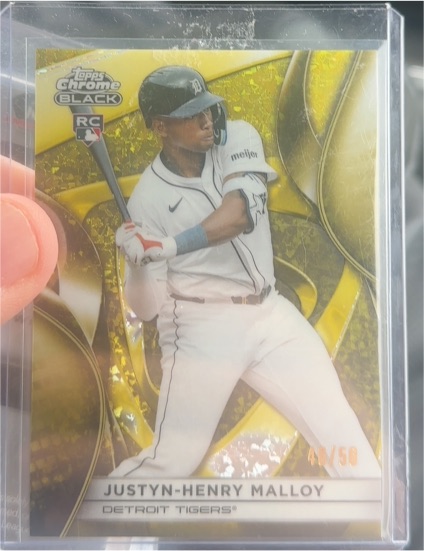 2025 Topps Chrome Black #42 Justyn-Henry Malloy — front