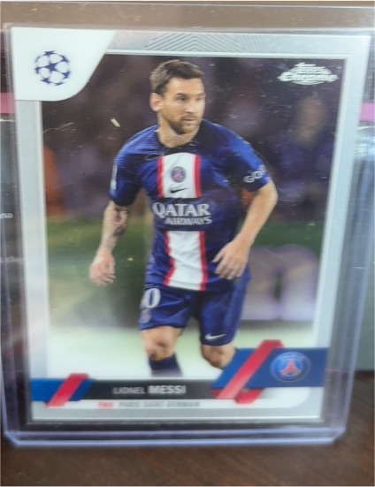 2022-23 Topps Chrome UEFA Club Competitions #1 Lionel Messi — front