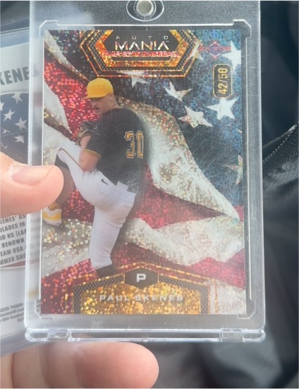 2024 Wild Card Auto Mania #30/50 Paul Skenes — front