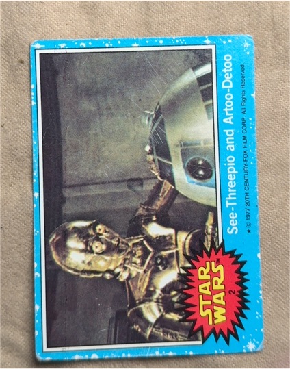 1977 Topps Star Wars #2 See-Threepio and Artoo-Detoo — front
