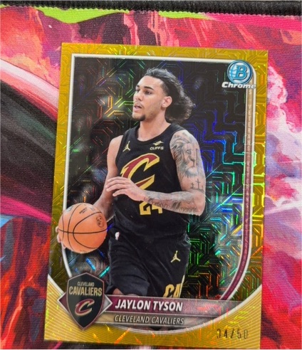 2025-26 Bowman Chrome #BCV-173 Jaylon Tyson — front