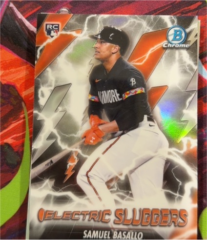 2026 Bowman Chrome #ES-10 Samuel Basallo Electric Sluggers — front