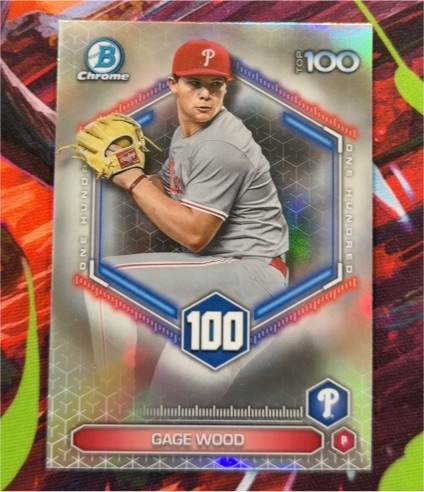 2026 Bowman Chrome Top 100 #BTP-100 Gage Wood — front