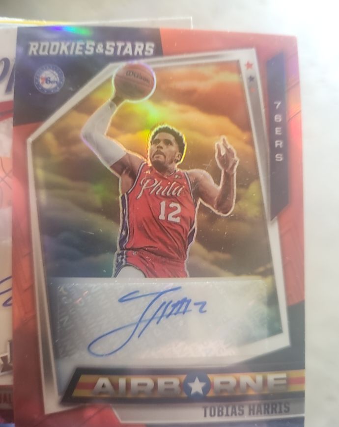 2021-22 Panini Chronicles Rookies & Stars Airborne #AIR-THA Tobias Harris — front