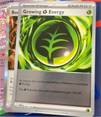 2023 Pokémon Perfect Order #086 Growing Grass Energy — front
