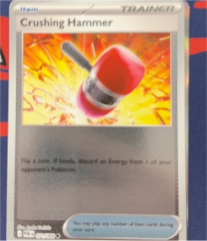 2023 Scarlet & Violet #168 Crushing Hammer — front
