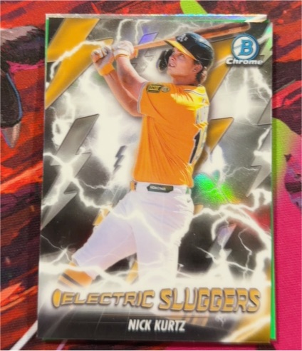 2026 Bowman Chrome Electric Sluggers #ES-22 Nick Kurtz — front